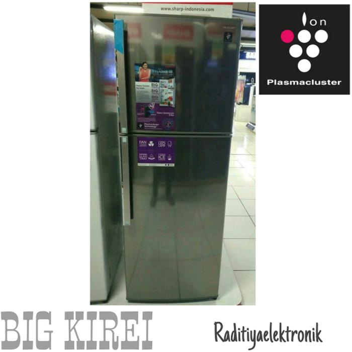 Kulkas 2 Pintu SHARP Big Kirei SJ-450GP-SD - ion Plasmacluster