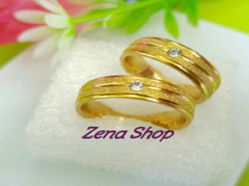 Cincin Couple Lapis Emas Free Ukir Nama + Free Box..... Zena_Shop