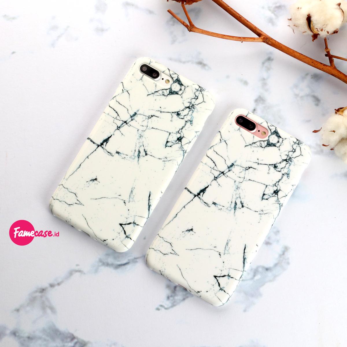 Marble Premium Case Casing Iphone 5 5S SE Warna Putih