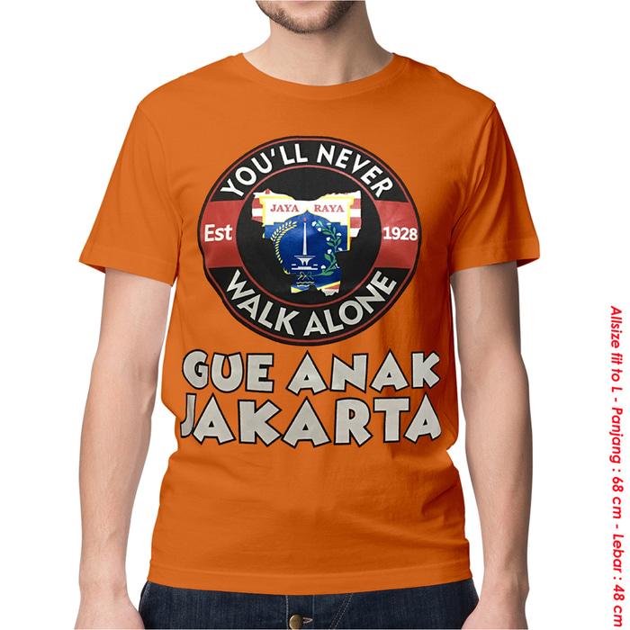 KAOS BAJU DISTRO BOLA INDONESIA - PERSIJA GUE ANAK JAKARTA
