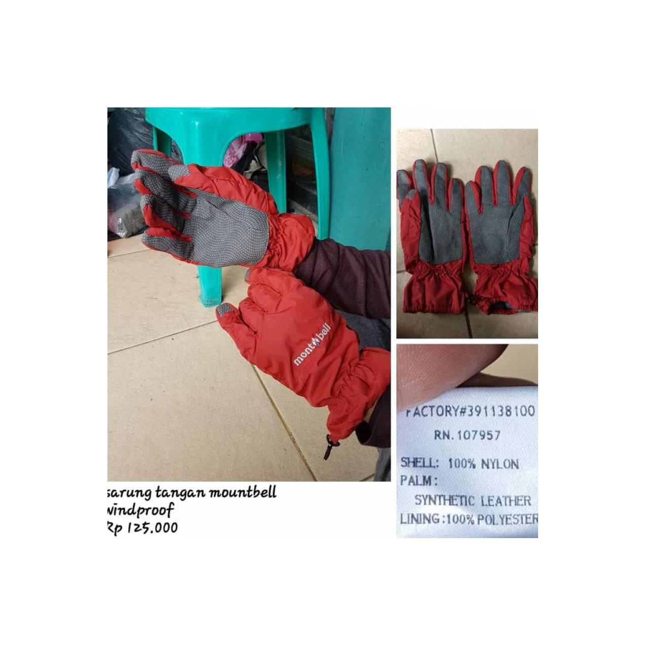 Jual Gloves Sarung Tangan Montbell Not Rei Eiger Consina Patagonia
