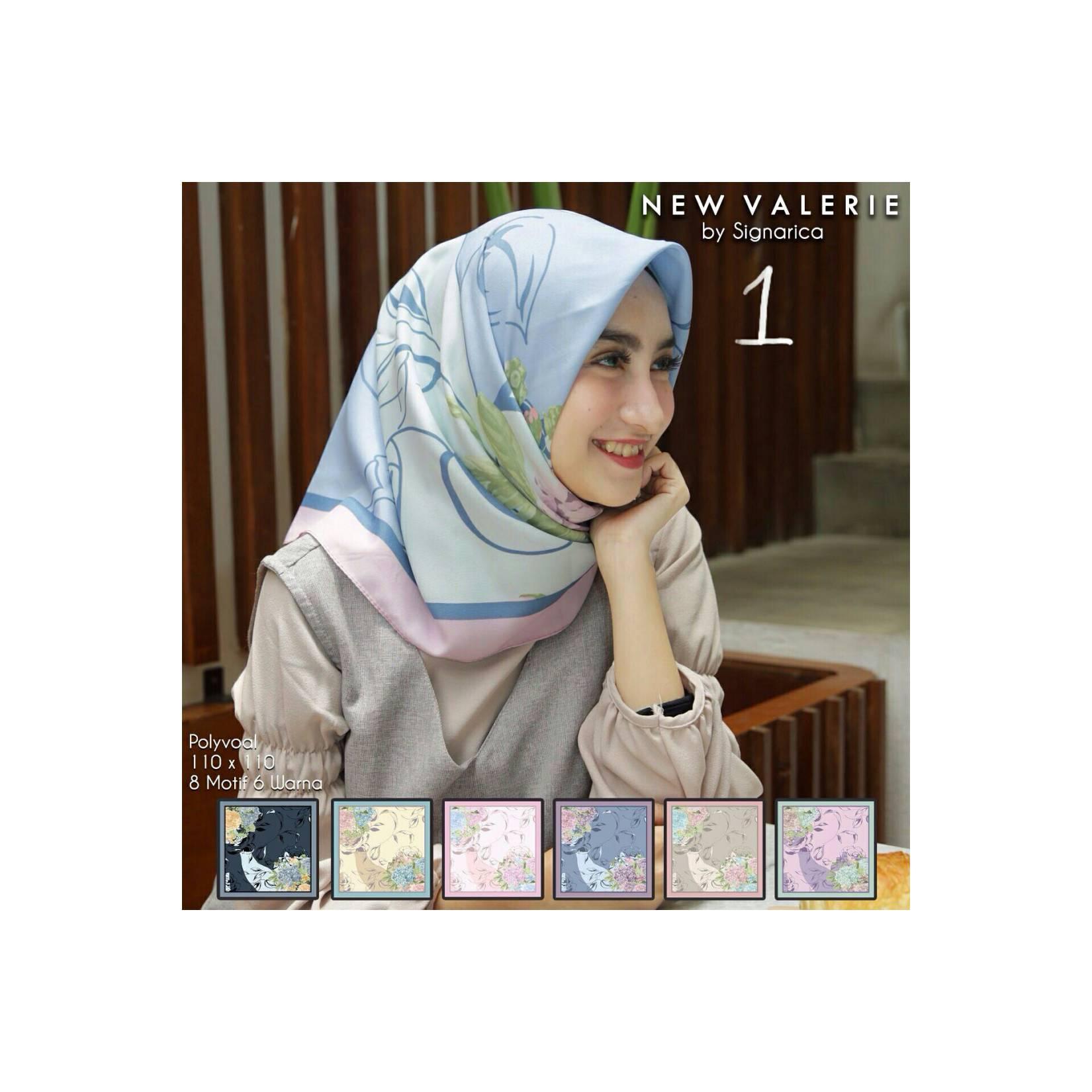 kerudung segi empat new valeri polyvoal design 1-4 kodian
