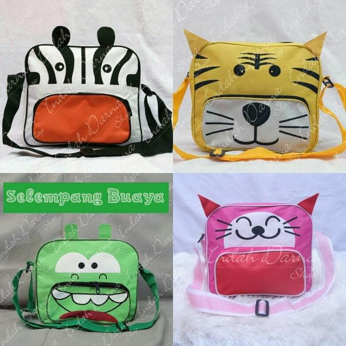 Promo Tas slempang karakter hewan anak/Ngaji/souvenir ulang tahun/grosir cv original