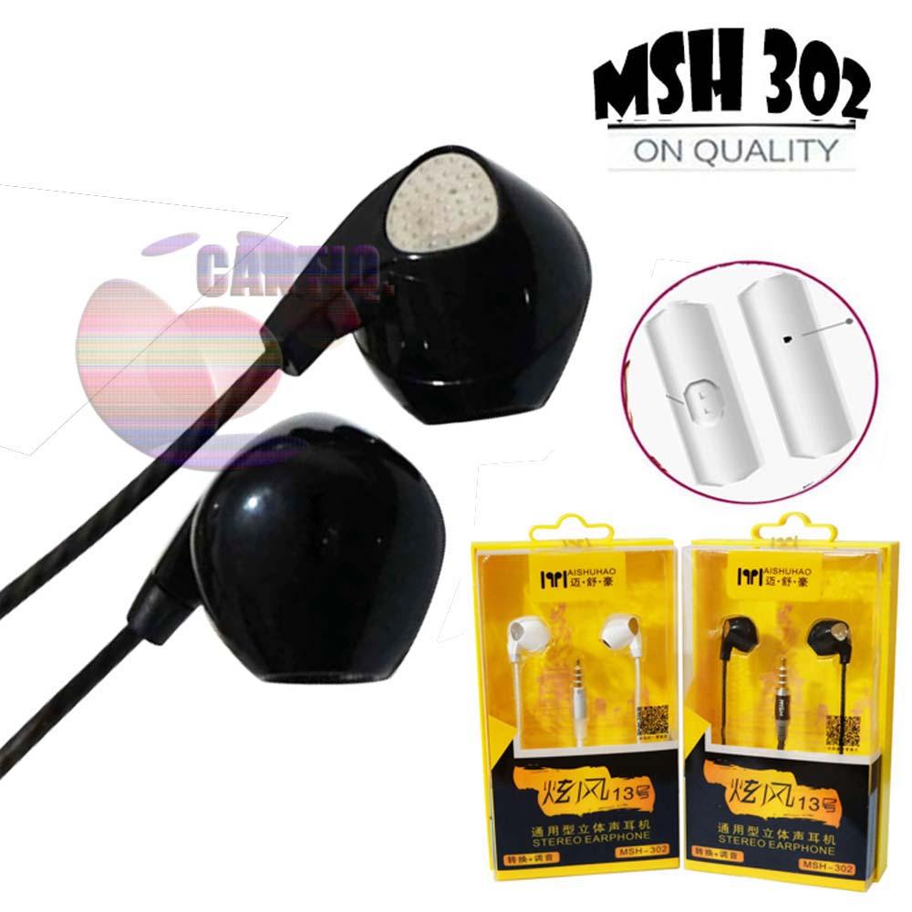 MSH 302 Universal 2 fungsi Earphone Headset untuk Android Handsfree general untuk oppo / earphone for Lenovo / earphone for samsung / earphone untuk xiaomi / earphone untuk asus / Headset Untuk PC Laptop Komputer