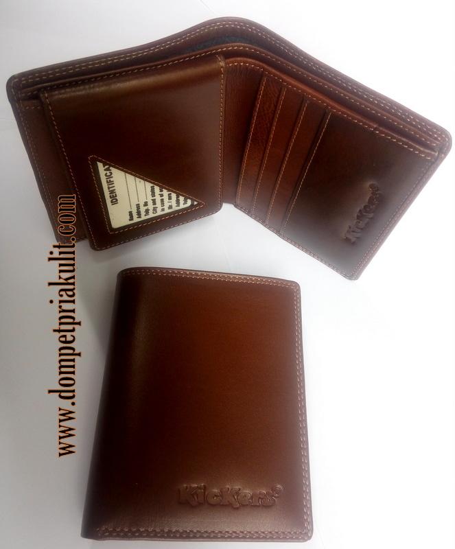 Dompet Full Kulit Asli Kickers K55ZX Berkualitas Durable. Dompet Fashion Pria Kulit Asli. Dompet Uang Banyak Slot Kulit Asli