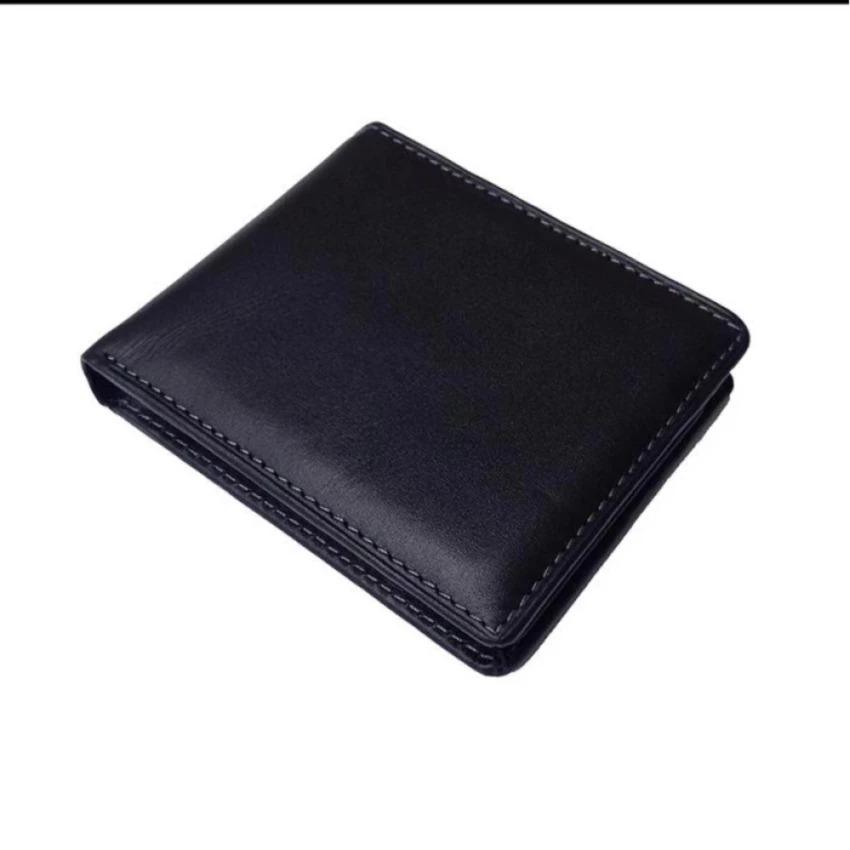 AchmadStore,Dompet Kulit Asli 100% Model Pendek Laris Manis - Hitam