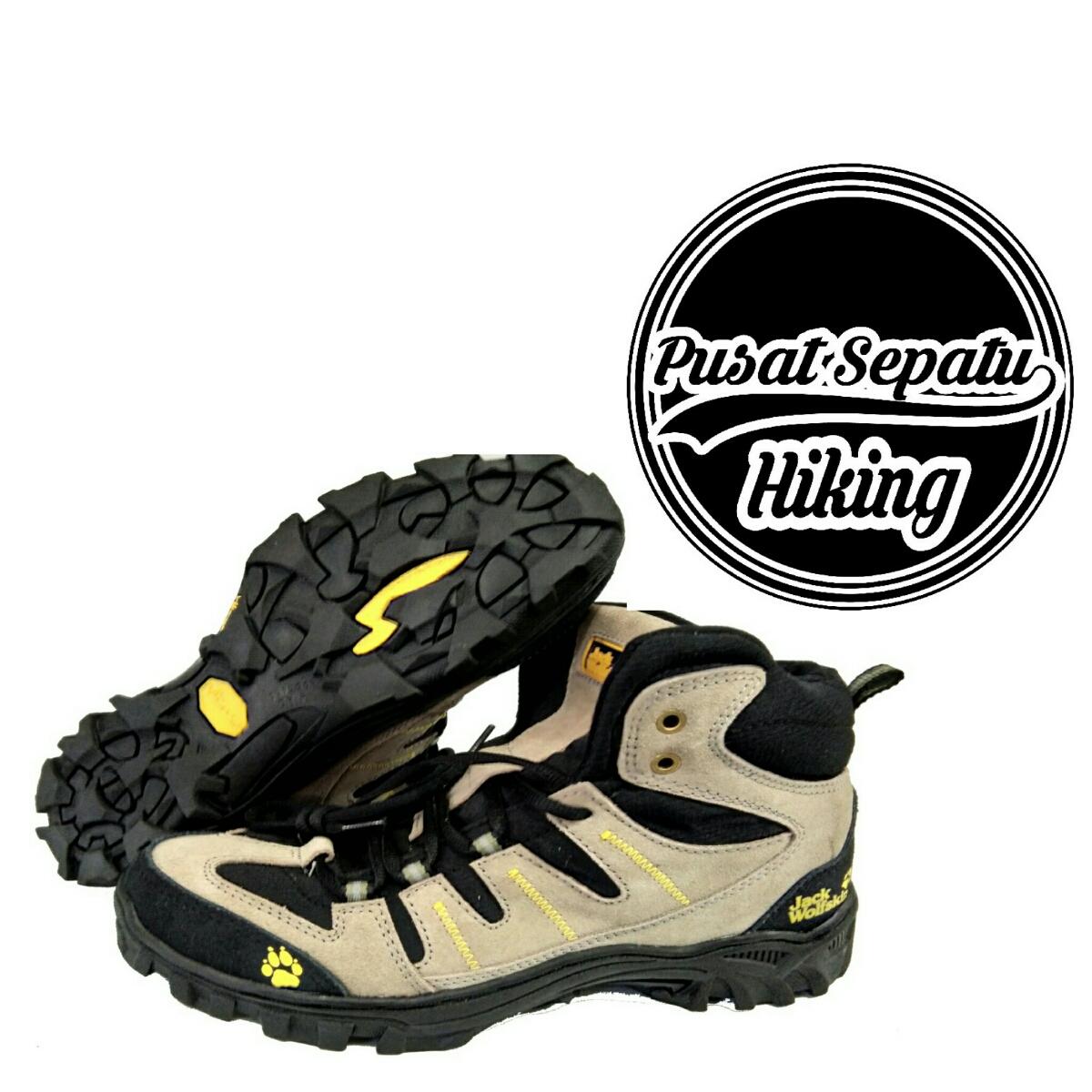 Sepatu Jack Wolfskin Gunung Hiking Olahraga Outdoor Pria Wanita Boots Sneakers Running Shoes Waterproof