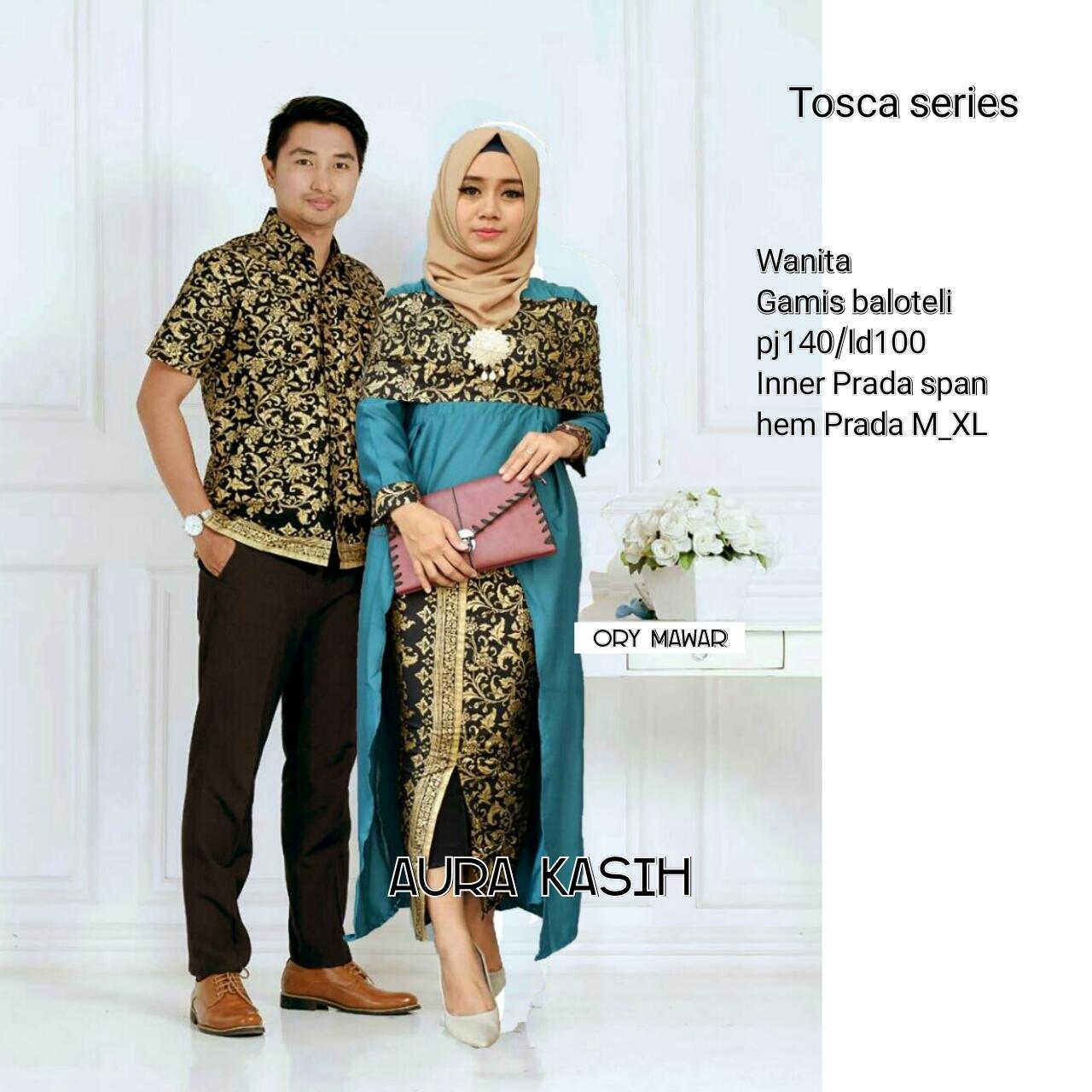 Batik Couple / Batik couple Modern / Baju Batik Couple Sarimbit / Dress / Dress Batik / Batik Gamis / Baju Batik Pria Aura Kasih
