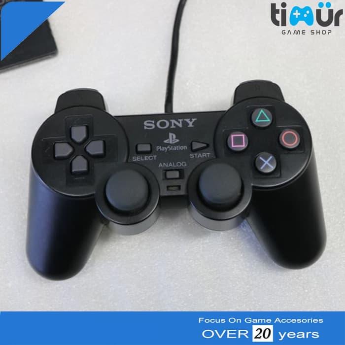Stik Stick PS2 Ori Original Pabrik Kabel Serat Warna Hitam Import