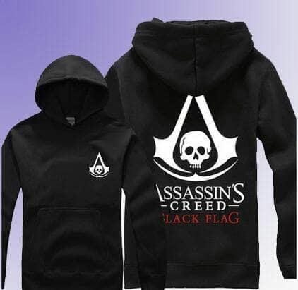 Hoodie Jaket Assassin Creed Black Flag - Unisex