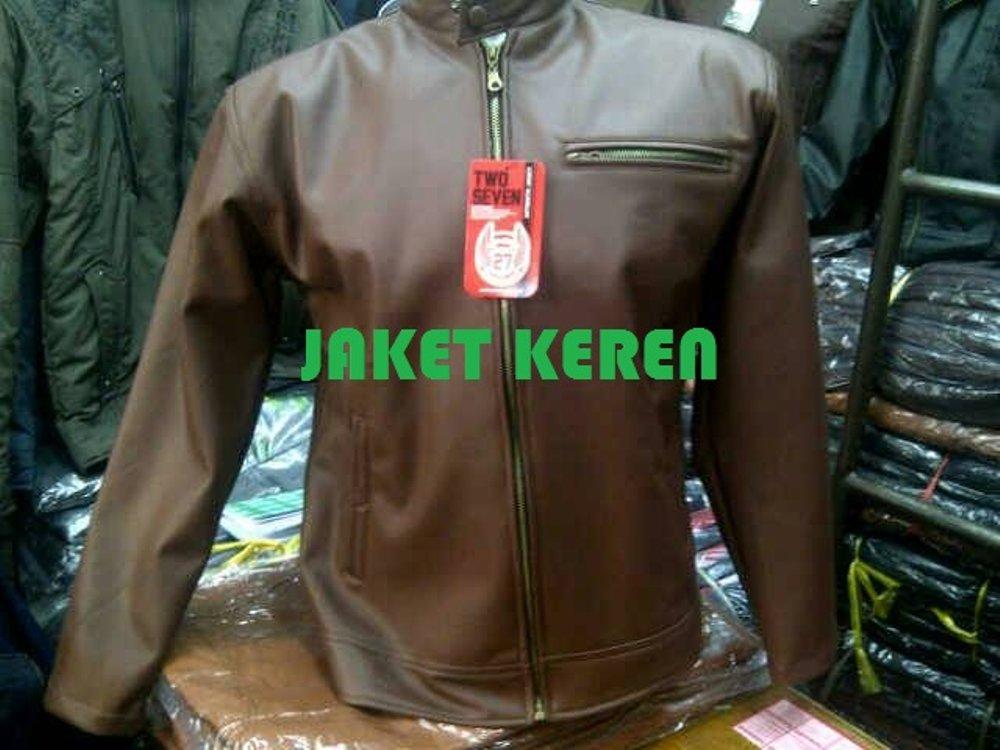 Jaket kulit sintetis Casual JK-50 coklat tua HARGA PROMO...!!! di lapak Grosir Jaket Kulit Garut grosirjaketkulitgarut