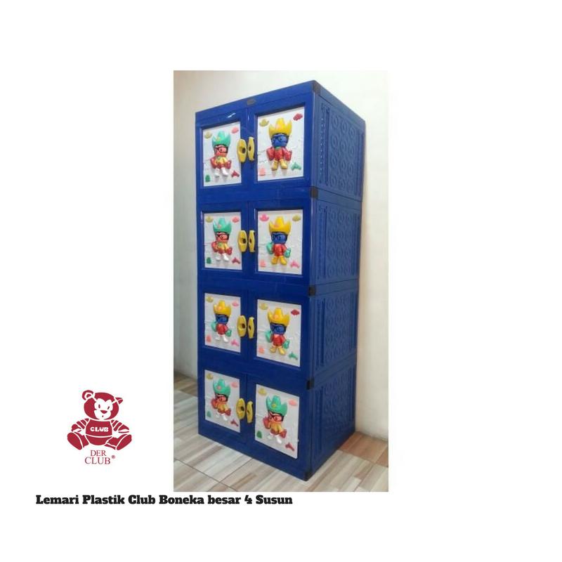 Lemari Plastik Club Boneka Besar 4 Susun