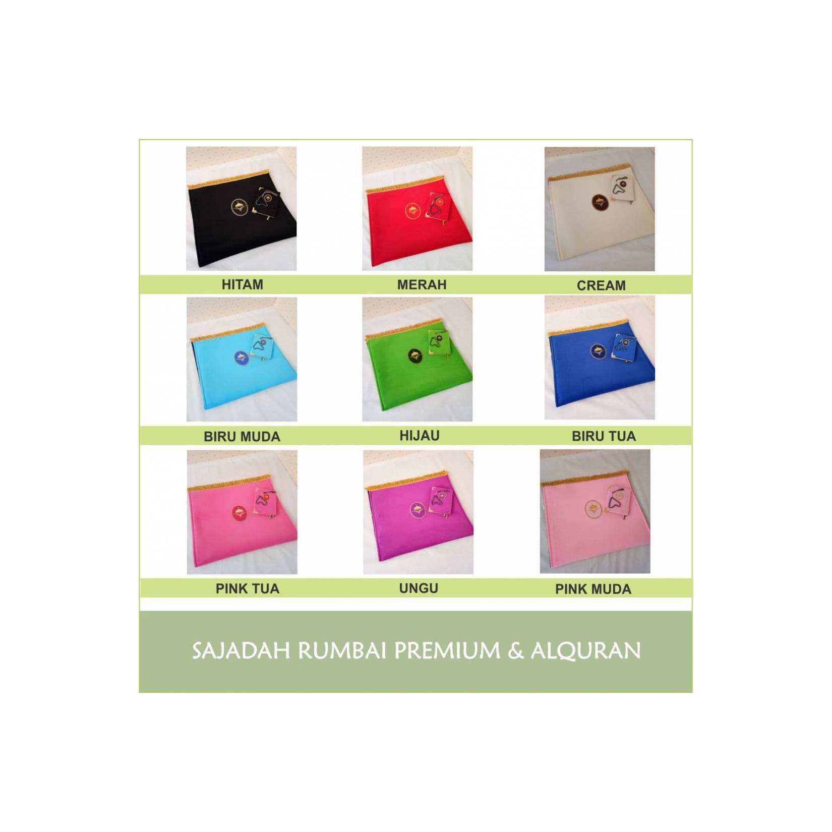 PAKET SAJADAH SOLAT DAN ALQURAN TERJEMAHAN FREE TASBIH TERMURAH