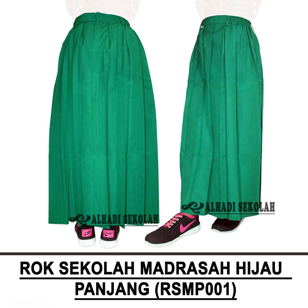 Rok Rempel Panjang Warna Coklat, Hitam, Hijau - Siswi Sekolah SD, SMP, SMA, Madrasah - Batik Alhadi