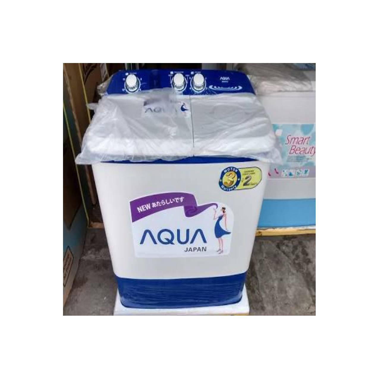 AQUA QW-871XT Mesin Cuci 2 Tabung 8kg (SANYO Berubah jadi AQUA)
