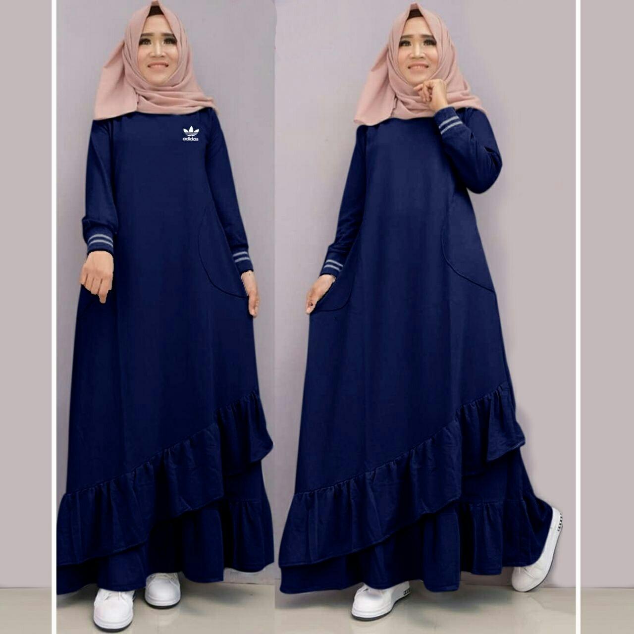DoubleC Fashion Maxi adidas / Gamis Panjang / Pakaian Muslim / Dress Panjang / Maxi DoubleC Fashion Maxi adidas / Gamis Panjang / Pakaian Muslim / Dress Panjang / Maxi