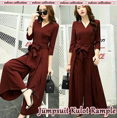 jumpsuit rample / fashion wanita/ jumpsuit/ kulot/ baju murah/ fashion murah