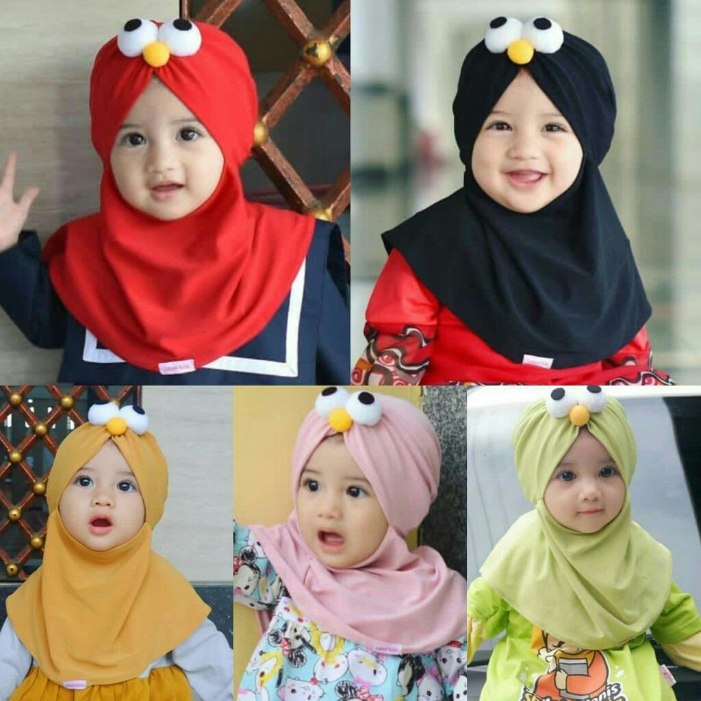 Kerudung Anak Bayi emo / Jilbab Anak Bayi / Jilbab Bayi / Hijab Pashmina Instan Anak