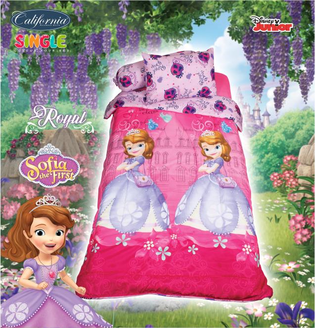 BEDCOVER SET CALIFORNIA SOFIA ROYAL SINGLE 120 No.3 DISNEY PRINCESS Exclusive