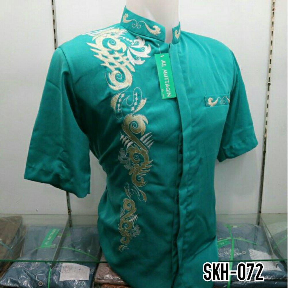 Jasko Jas Koko Hijau Tosca Lengan Pendek Baju Muslim Pria Kemeja Koko Gamis Muslim Baju Koko Murah Tanah Abang Jakarta Al Muttaqin SKH 072 di lapak Al Muttaqin Collection produsenbajukoko