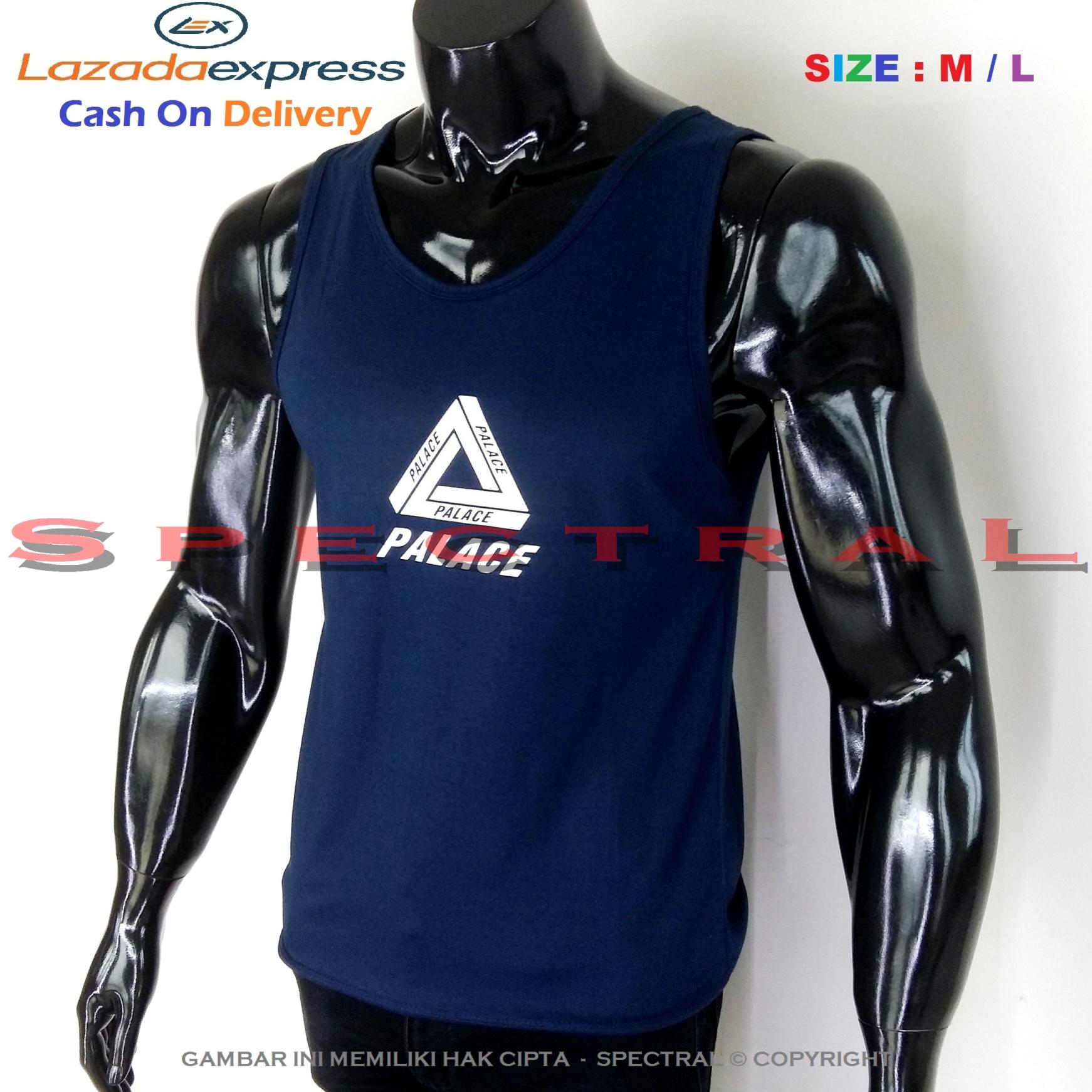Spectral – Singlet Palace M / L Premium Cotton Combed 30s Navy Biru Dongker