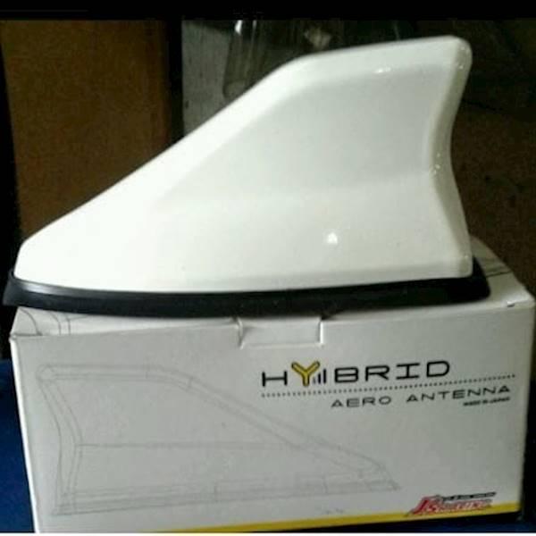Antena Sirip Hiu Hybrid Putih JS Racing Shark Fin / Antena