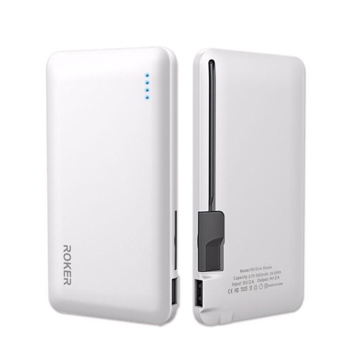 Powerbank Roker R6 6500mAh Original