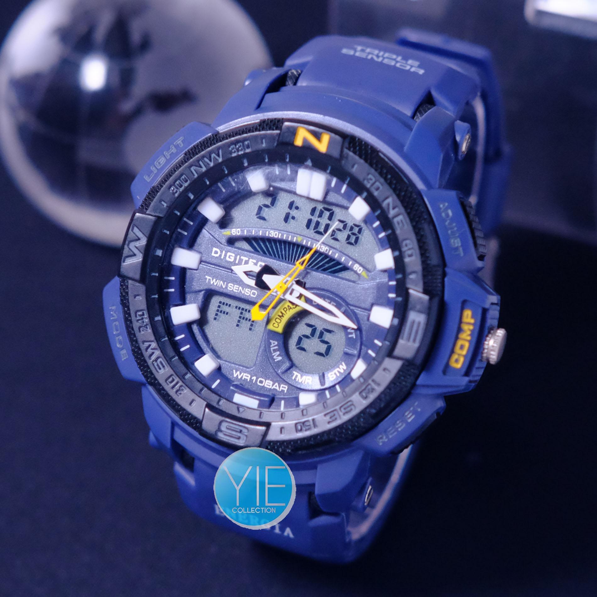 Harga Jual Jam Tangan Pria Sport Army Digitec 2054 Original Anti Air Jam Tangan Sport Pria Digitec DG 2083 T Dual Time Original Anti Air Strap Karet Army Tentara U