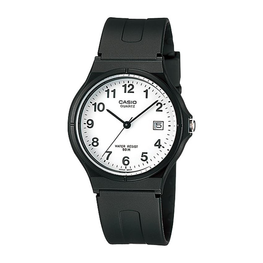 Casio Analog MW-59-7B - Jam Tangan Pria - Hitam - Resin Band