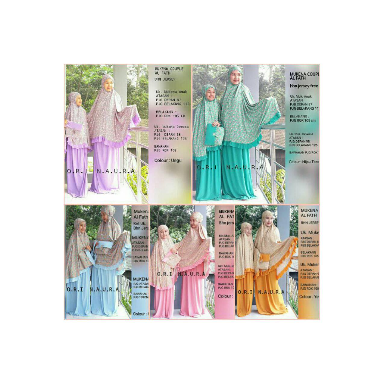 mukena couple alfath / mukena couple naura