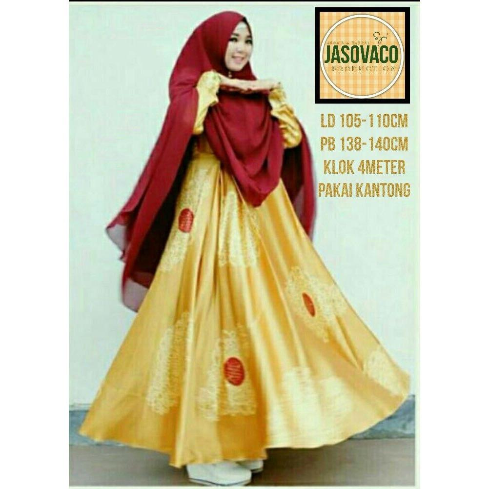 Baju Syar'i Modern Bahan Monalisa - Busana Muslim Wanita Dua Warna