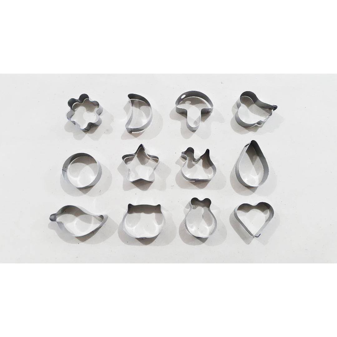 Cookie Cutter 12 motif / Cetakan Kue Kering / Alat cetak cookies bento