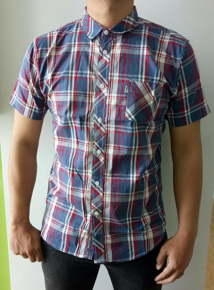 Kemeja Pendek Levis Terbaru Nyaman di Pakai - Maroon - sLCZTr