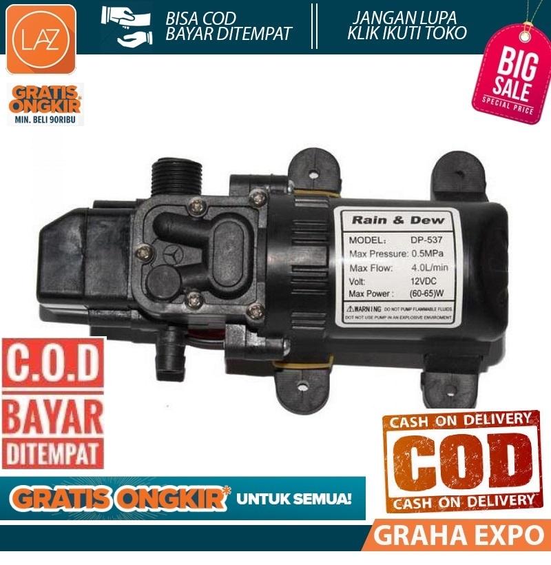 Pompa Air Elektrik High Pressure 12V Electric Water Pump Tekanan Tinggi Bertekanan 0.5Mpa / 5 Bar Laz COD Graha Expo