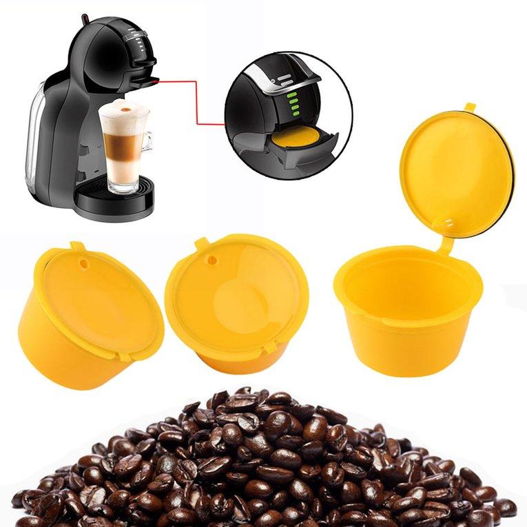 Jiehaosheng estore Reusable Capsule Coffee Filter Stainless Steel Mesh Coffee Basket Coffee Maker