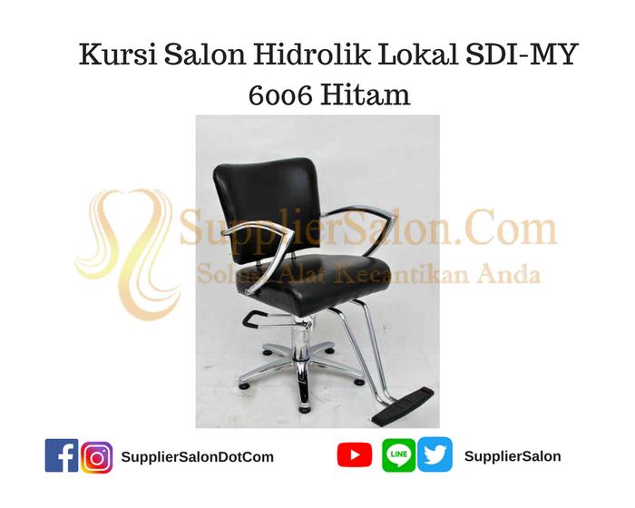 Promo Kursi Salon Hidrolik Lokal SDI-MY 6006 Hitam Original