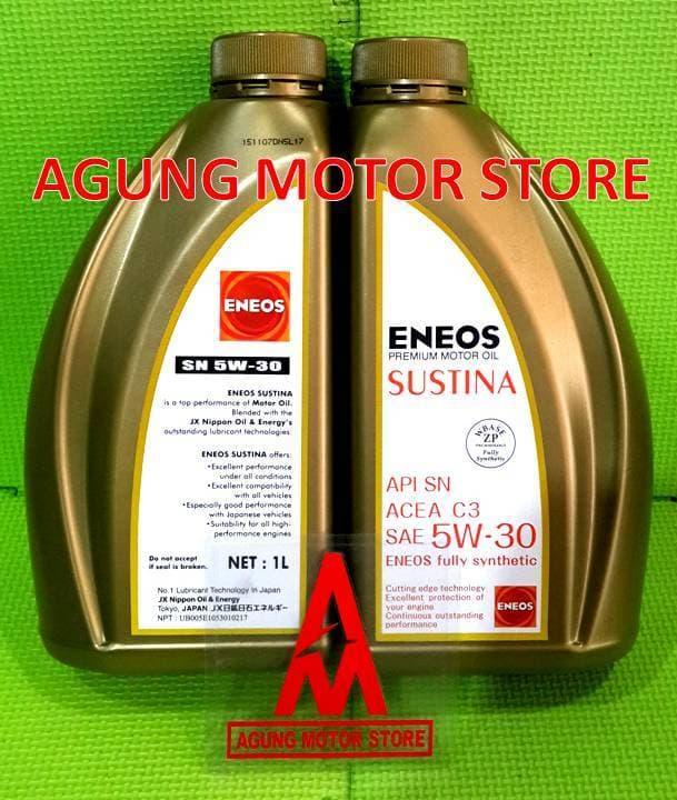 OLI MESIN ENEOS SUSTINA FULL SYNTHETIC 5W / 30 (1L) / AKSESORIS MOBIL DAN MOTOR / MOBIL / VARIASI MOBIL / BERKUALITAS / VARIASI MOTOR / OTO-A3727