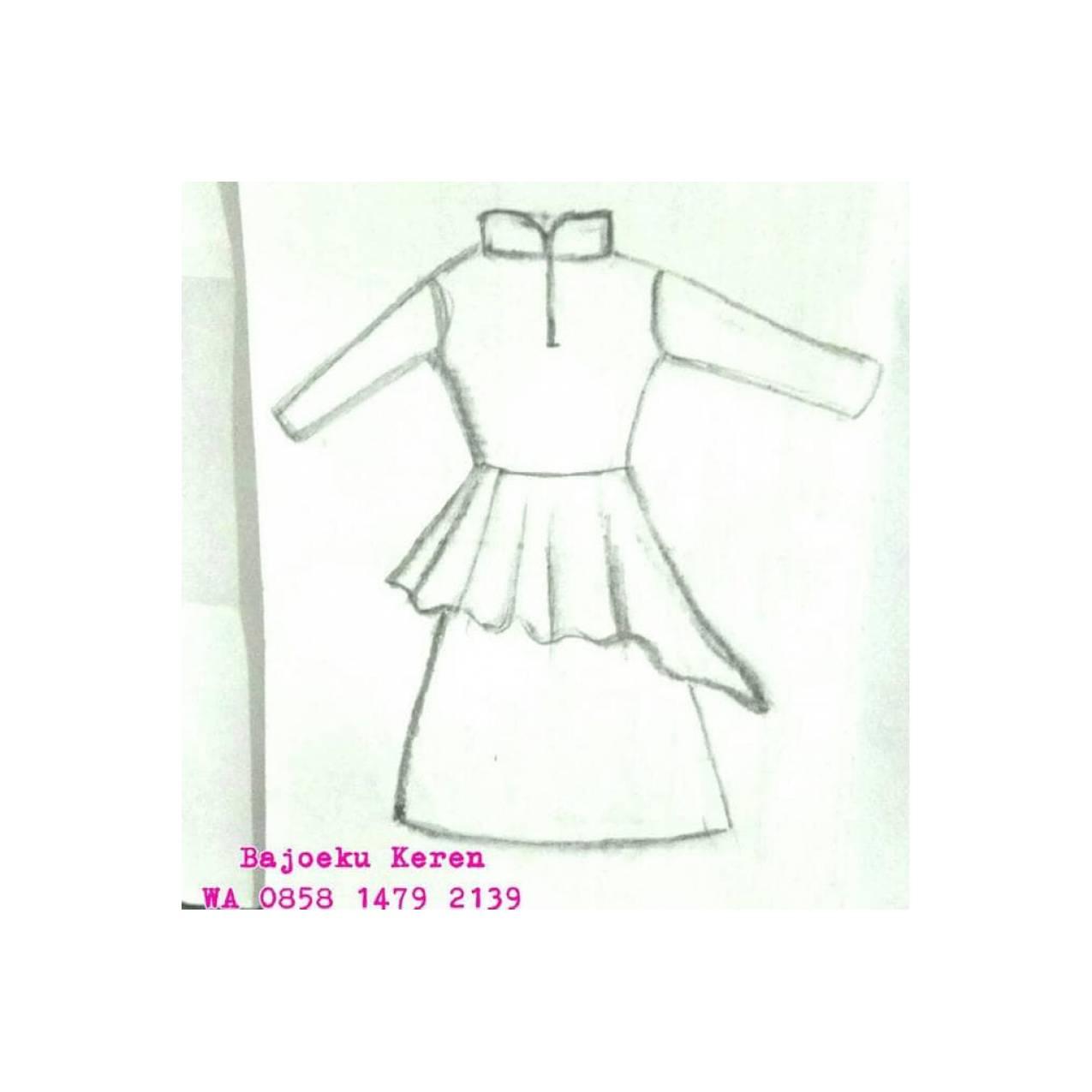 Jual Po Gamis Baju Muslim Kebaya Dress Blouse. Terima Jahit Free Bahan