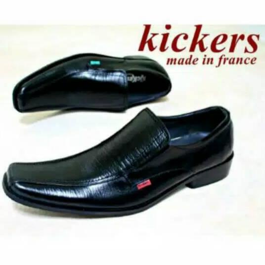 Sepatu Pria Pantofel Pria Kickers Untuk Kerja Formal Resmi Pesta Sekolah Bahan Kulit Sapi Asli 100%