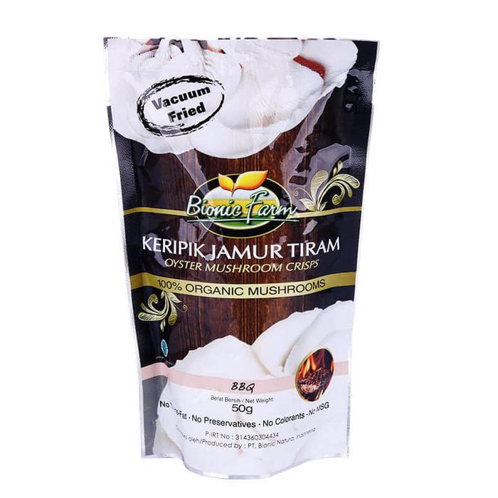 PROMO Bionic Farm Keripik Jamur Tiram - BBQ 50 Gr TERLARIS