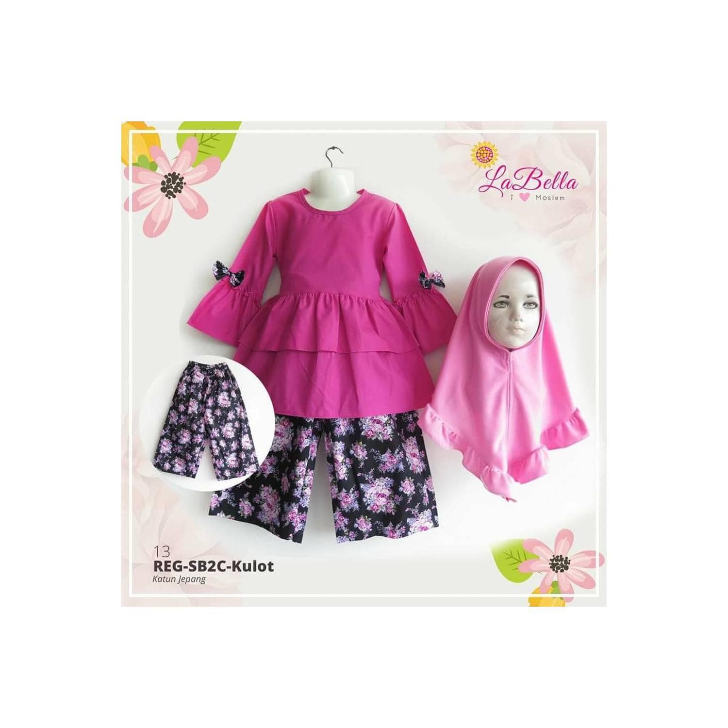 Baju Muslim Anak Setelan Kulot LaBella REG2C Kulot 13