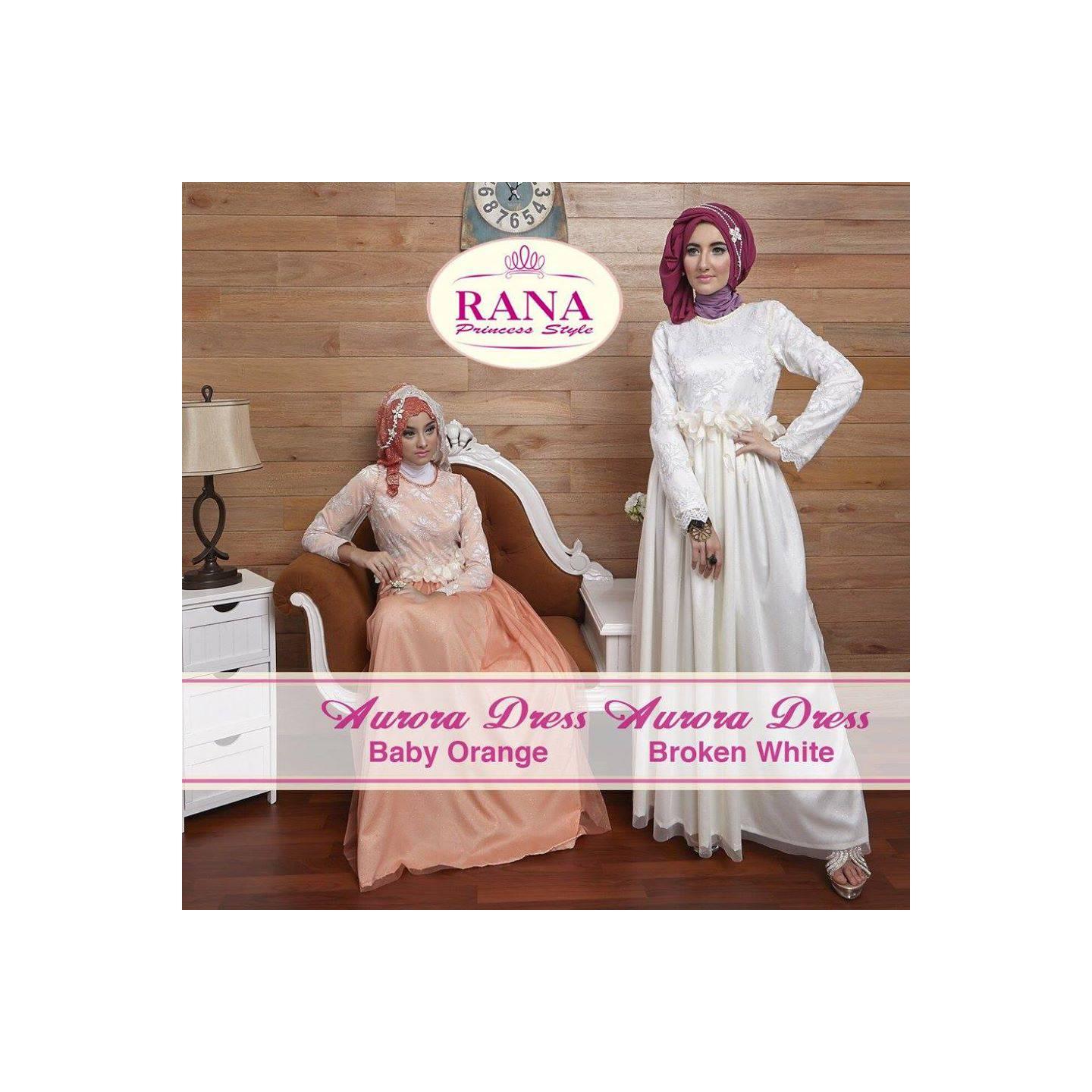 Rana Aurora Dress/Gamis Pesta/Baju Muslim Couple