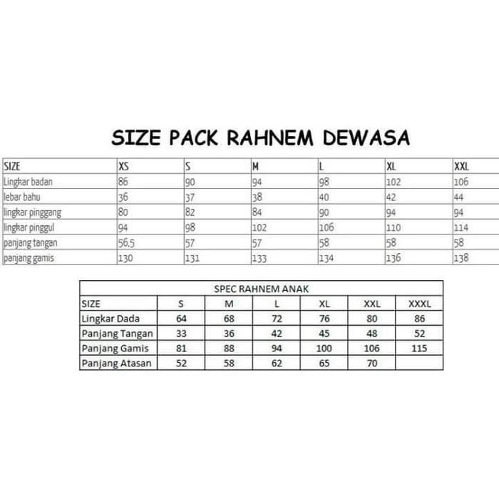 Gamis Couple RAHNEM 1329 - Baju Muslim ibu dan Anak