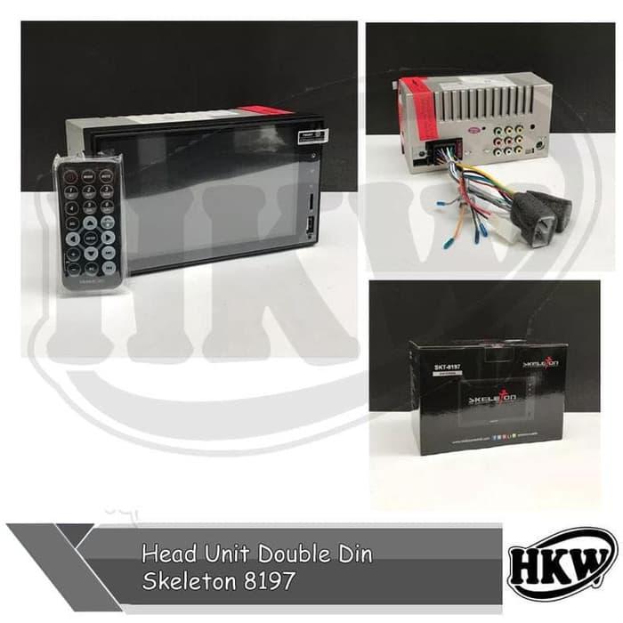 Double Din Skeleton SKT 8197 Mirror Link Mobil Timor Aksesoris