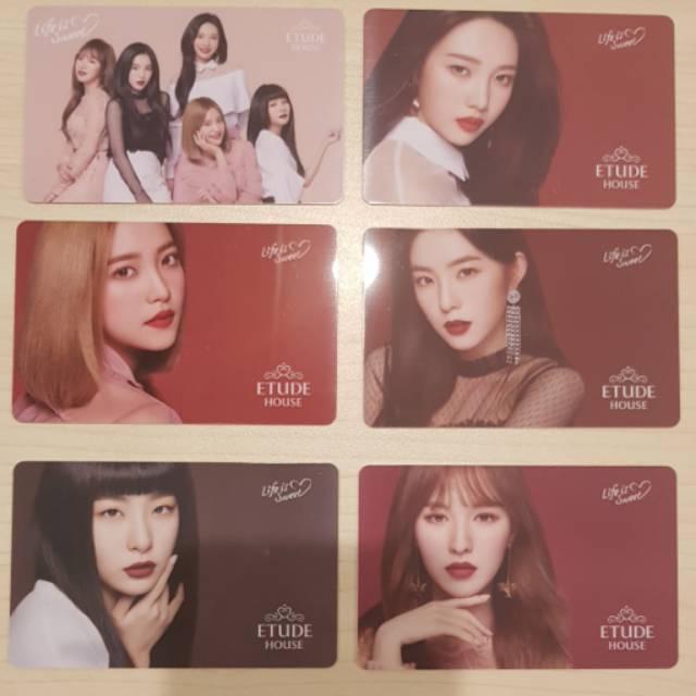 Etude House Red Velvet Photo Cards Variasi PC ~ All Member