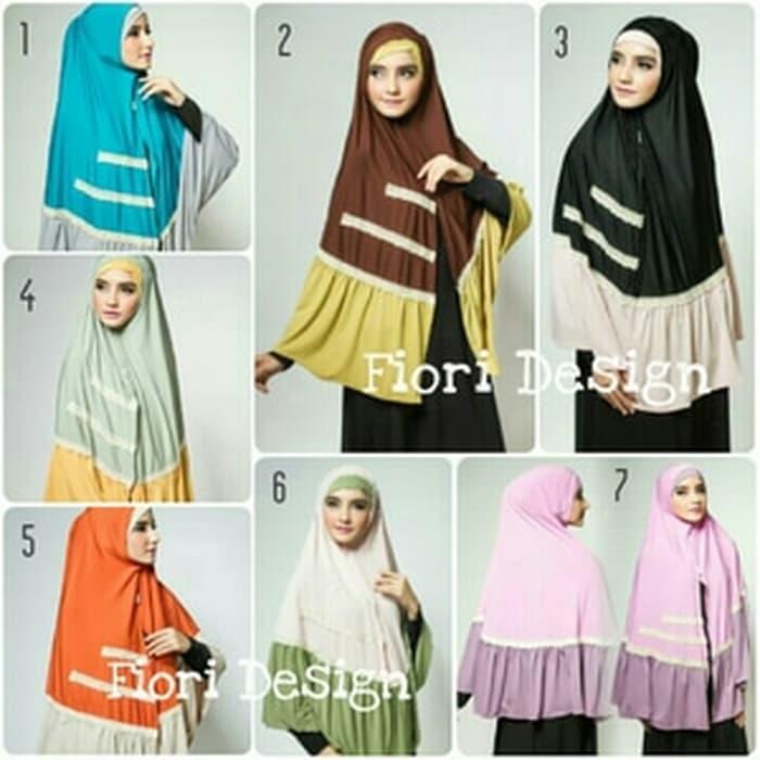 Jilbab Instan Rumana Polos Renda TIPE TBM-0001