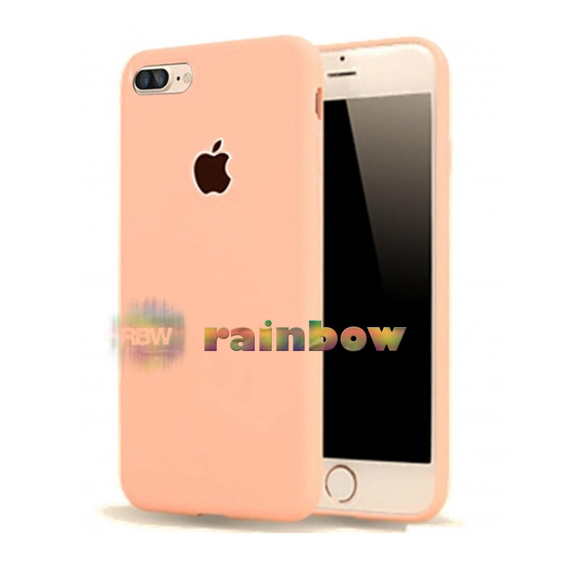 Lize Apple Iphone7 Plus / Iphone 7 plus / Iphone 7G plus / Iphone 7S plus Ori / Iphone 7+ Ukuran 5.5 inch Softshell / Jelly Case / Soft Case / Soft Back Case / Silicone / Silicon / Silikon / Case Iphone / Case HP / Casing Handphone Iphone 7+ - Peach