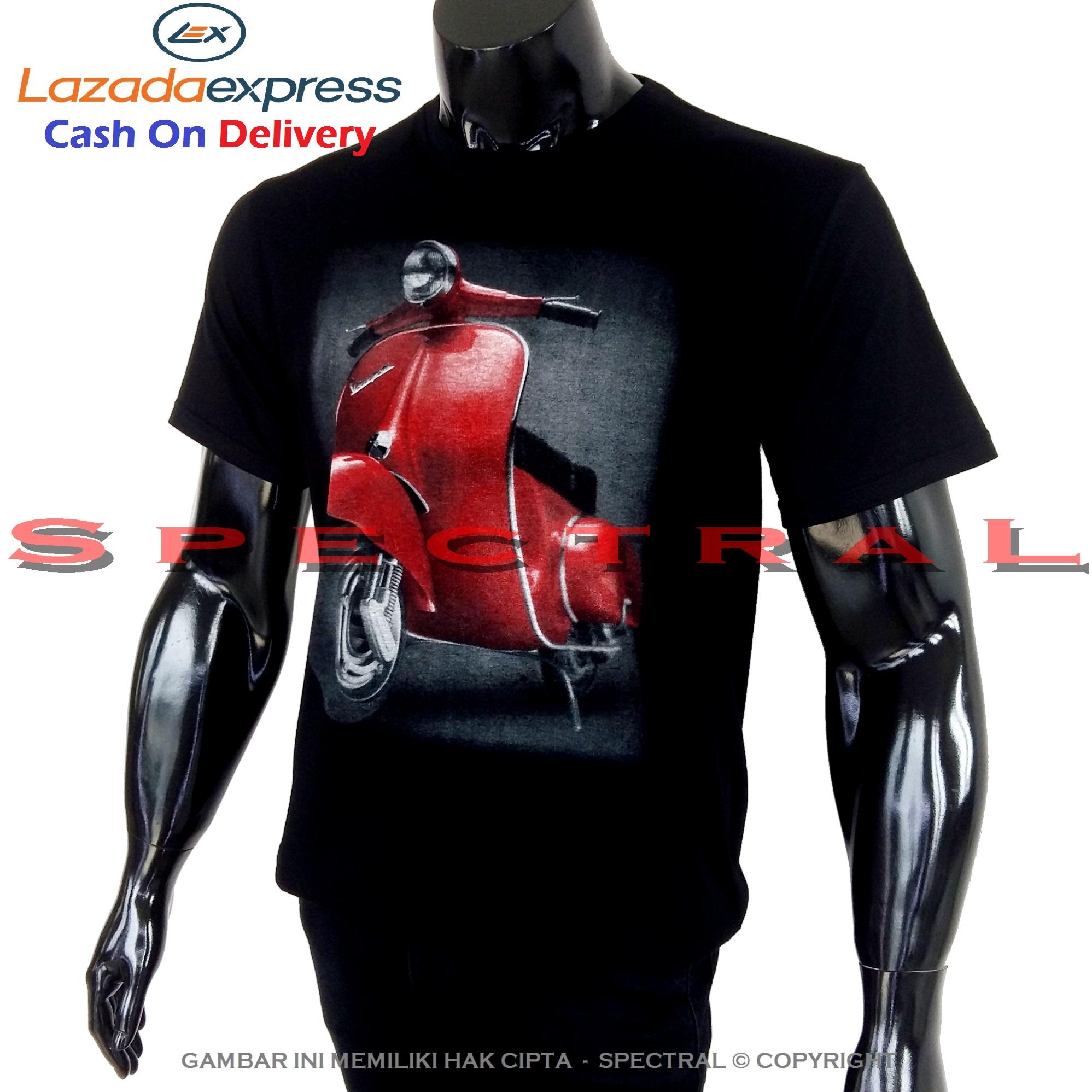 Spectral – VESPA 100% Soft Cotton Combed 30s Kaos Distro Fashion T-Shirt Atasan Terbaru Baju Pakaian Polos Pria Wanita Cewe Cowo Lengan Murah Bagus Keren Jaman Kekinian Jakarta Bandung Gambar Motor Scooter Retro Vintage Otomotif Sepeda Racing Mobil Balap