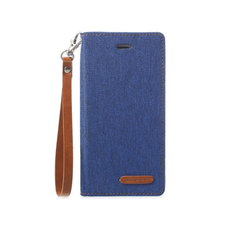 Mercury New Canvas Flip Case for Apple iPhone 6 Plus / 6s Plus - Blue