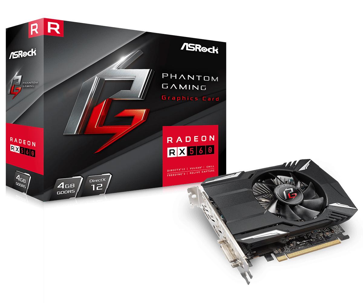 Asrock Phantom Gaming Radeon RX560 4G (14 CU)